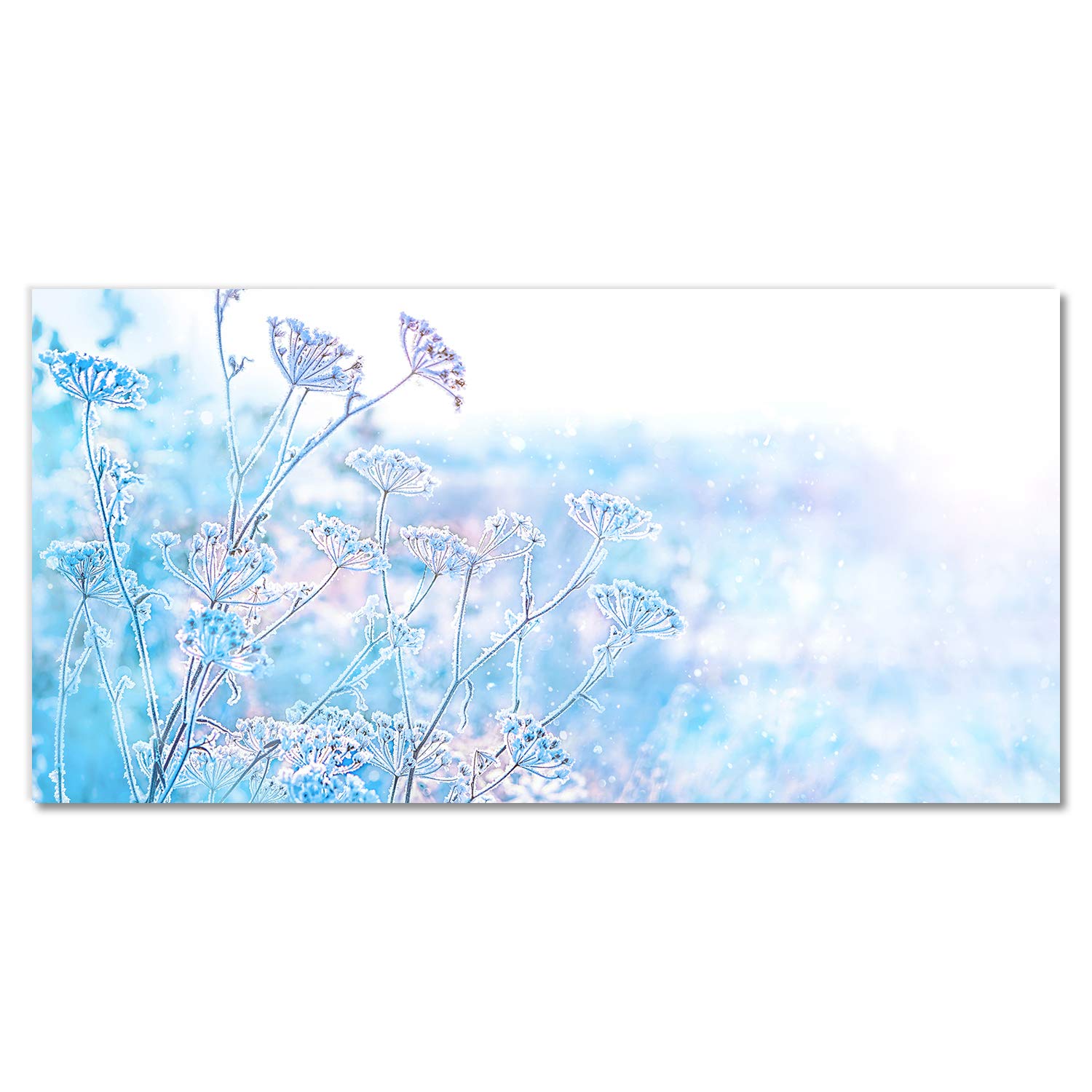 Photo décorative panoramique hiver neige de Noël pour une ambiance chaleureuse