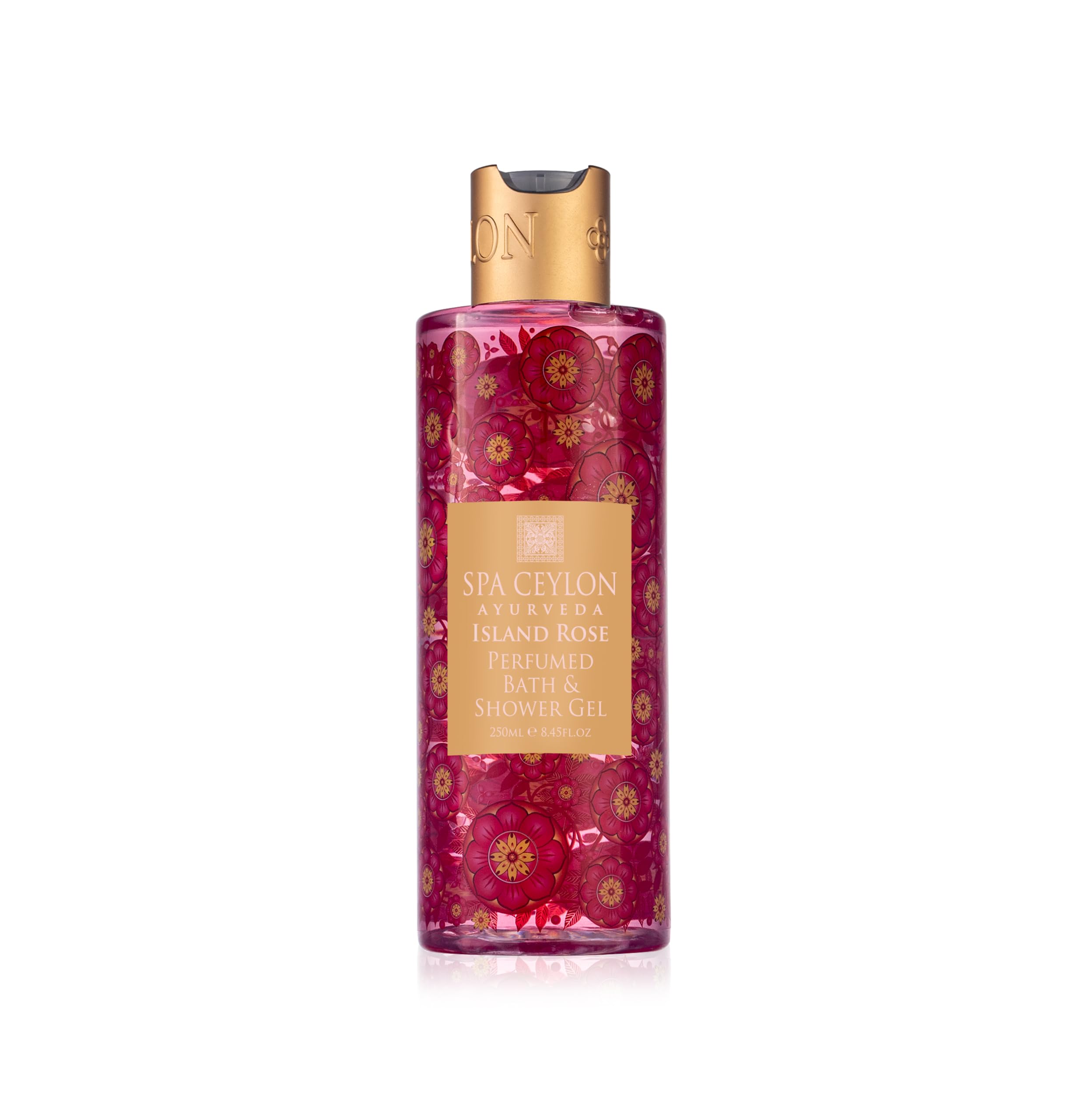 SPA CEYLON Island Rose Perfumed Bath Shower Gel Natural Body Wash Foaming Gel Moisturizing Body Cleanser Paraben Sulphate