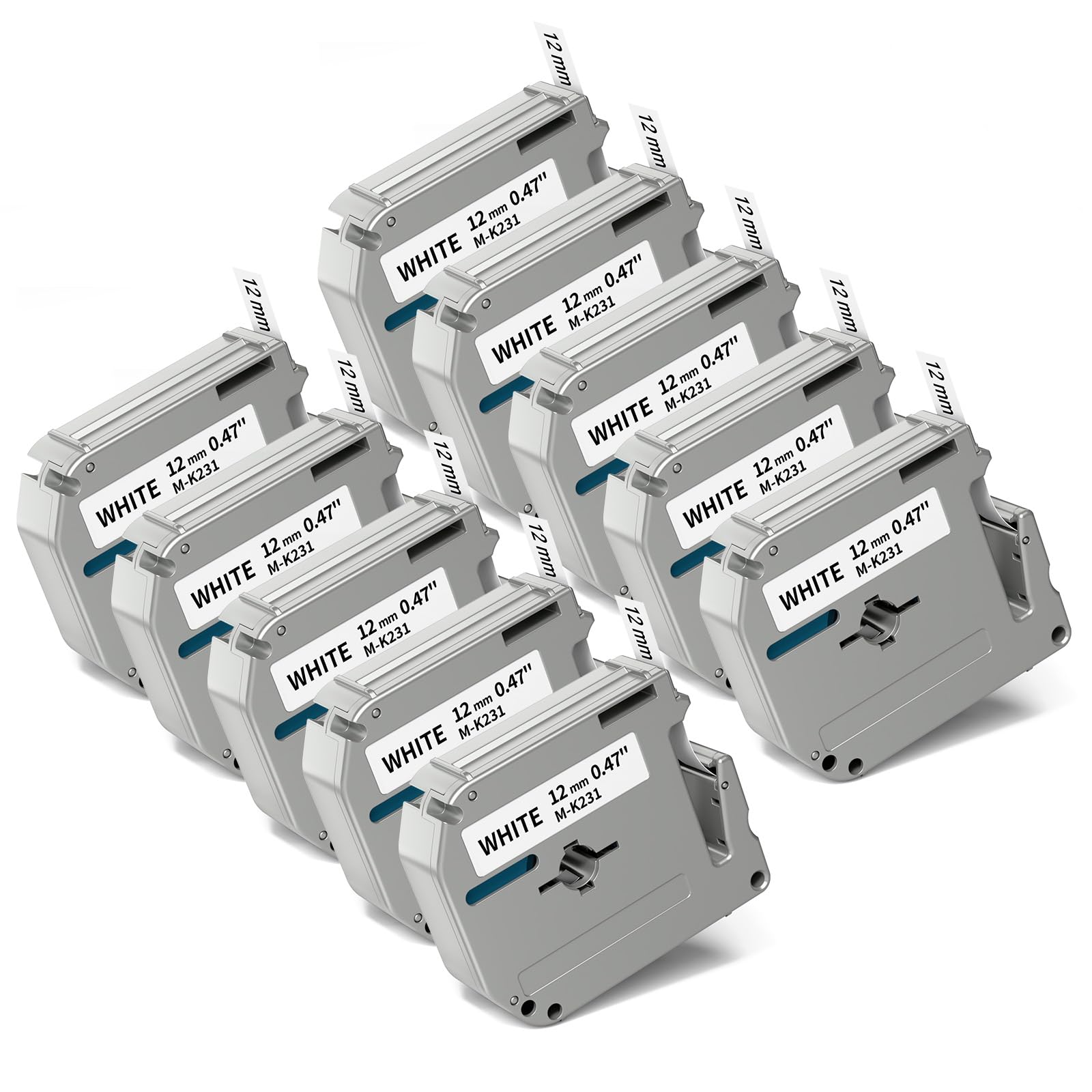 Fimax Replacement for Brother P-Touch M Tape M-K231 MK231 M231