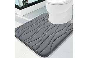 Buganda Small Memory Foam Toilet Rugs for Maximum Comfort and Absorption