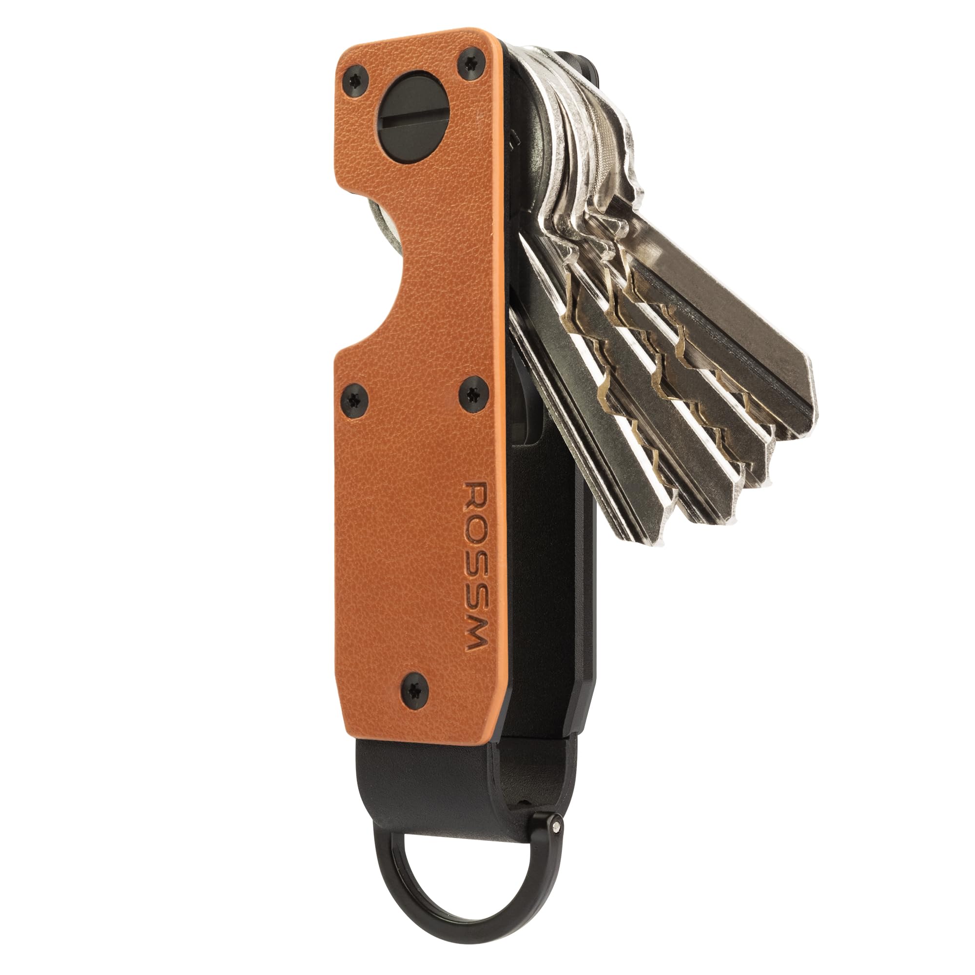 ROSSM Organizador de llaves Porta llaves metálico compacto | Llavero innovador minimalista l Estuche de llaves para hombre