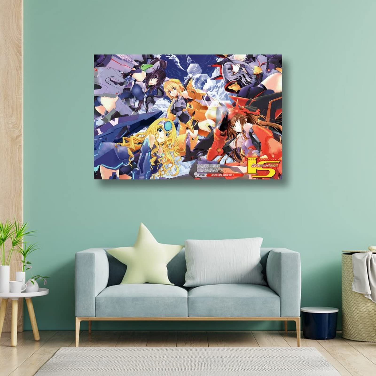 Japen Harem Mecha Anime Infinite Stratos Poster Canvas Wall Art