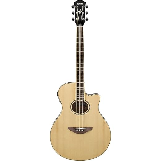 Yamaha APX600 NA Thin Body Acoustic-Electric Guitar, Natural
