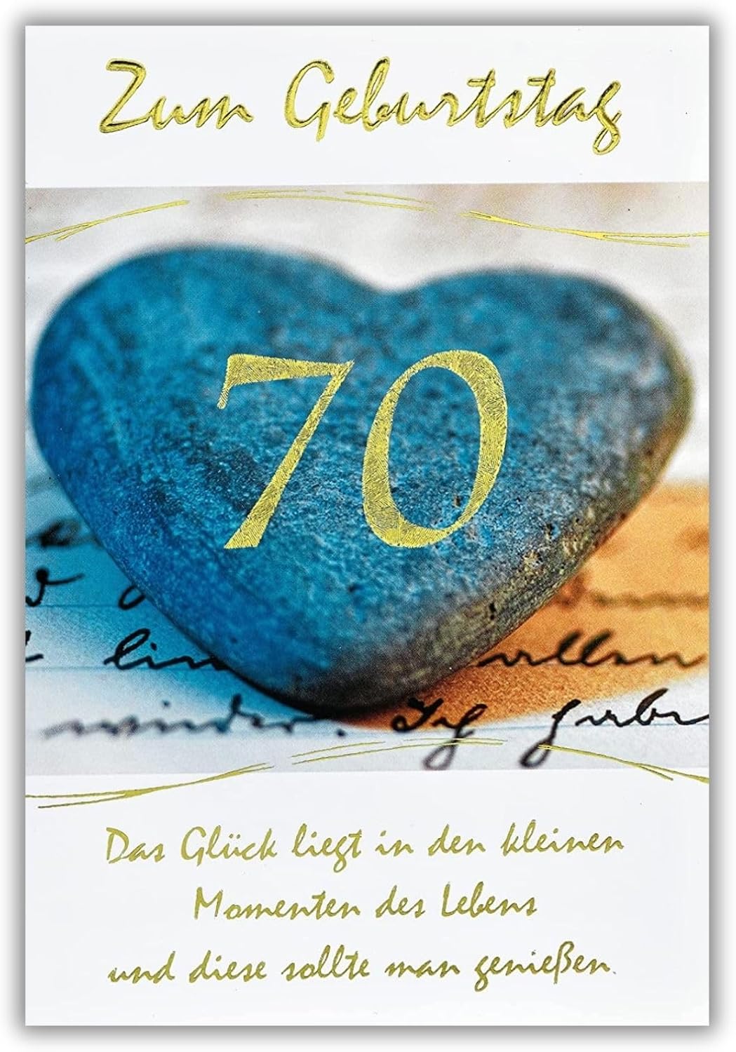 bsb 70. Geburtstagskarte Frau & Mann - Karte Geburtstag in 11,5 x 17,0 ...