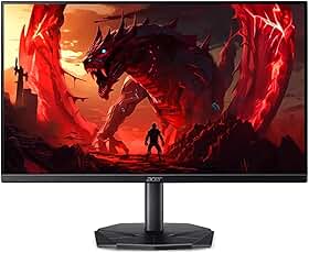 Monitor Gamer Acer KG0 Nitro series – KG270 W3biip com Tela LED de 27" Polegadas IPS Anti Reflexo resolução 1920x1080 Full HD 16:9 Inclinação de até 25º 1ms e taxa de atualização de até 240Hz