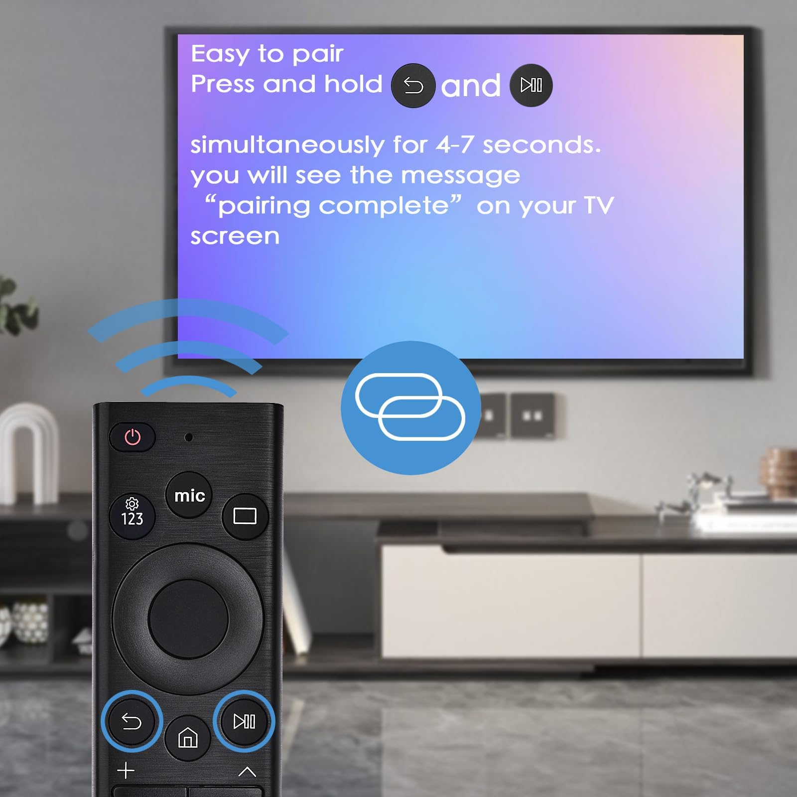 Mando a distancia por voz de repuesto para Samsung Smart TV: compatible con BN59-01385A 2023 (versión solar), para la mayoría de los Smart TV Smasung Curved Crystal UHD QLED The Frame QLED 4K 8K