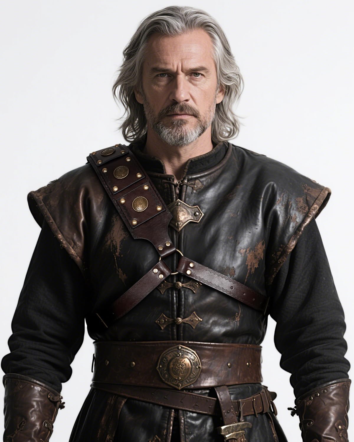 Joukavor Sword Back Holster Medieval Sword Sheath Back Strap Leather Back Scabbard Sword Holder - Image 2