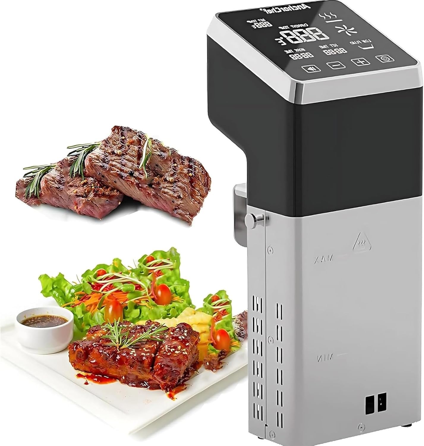 Máquina Sous Vide Profesional Con Pantalla Táctil LCD, Circulador De Inmersión, 1600 W, 70 L, Cocina Impermeable IPX7 Para Uso En Cocinas Restaurantes