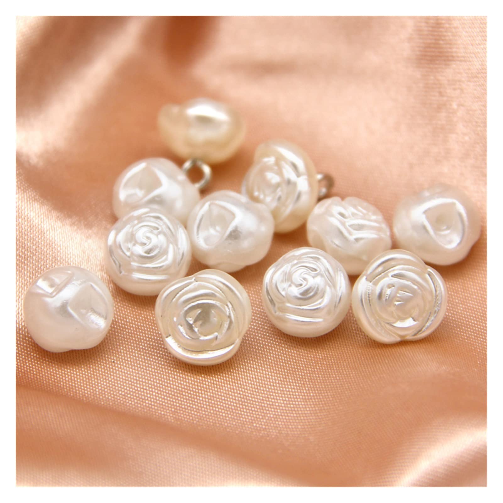 Beaupretty 2 Boutons De Manchette Fleur Alliage Perle Dorée – Élégants Pour Chemise Homme & Femme, Mariage & Soirée