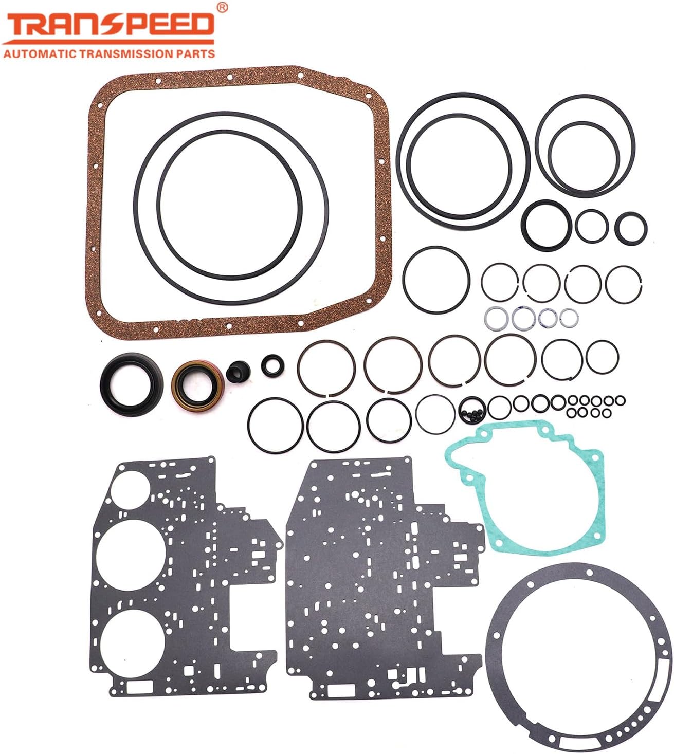 TRANSPEED AOD Automatic Transmission Master Rebuild Kit Overhaul Kit Clutch Steel Plates Gearbox Compatible with Ford Mustang Lincoln Town Car