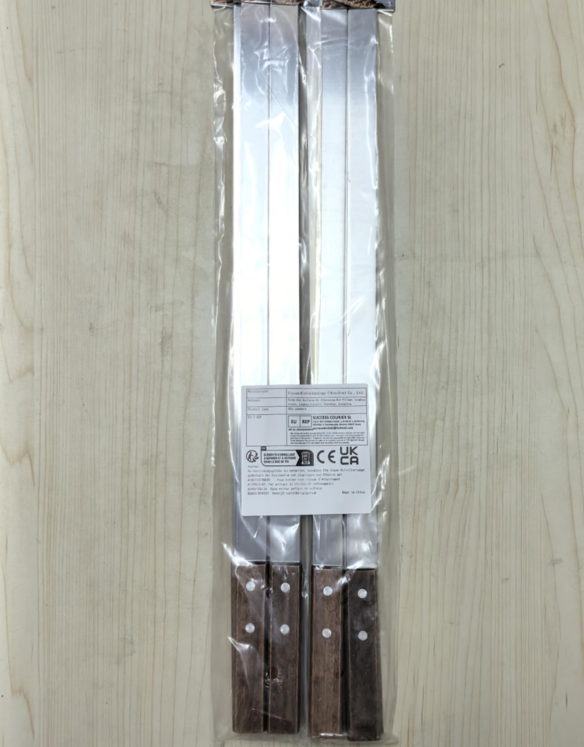 8 Spiedini In Acciaio Inox Per Barbecue - Lunghi 60 Cm, Per Grigliate Di Carne E Verdure - Foto 6