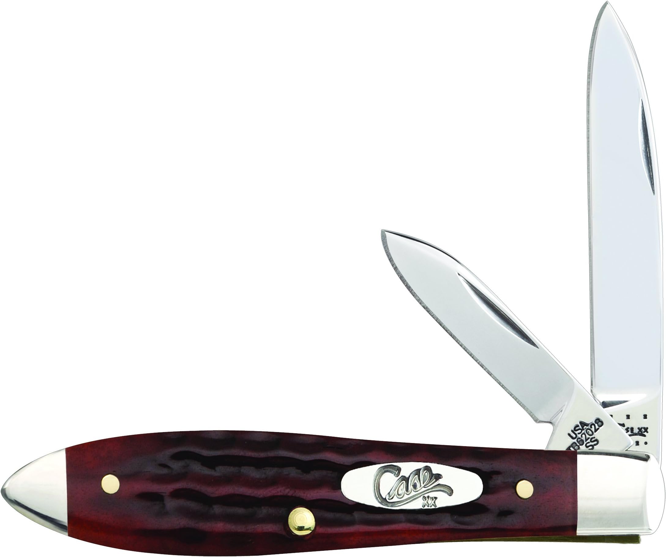 Case Old Red Bone Tear Drop Pocket Knife