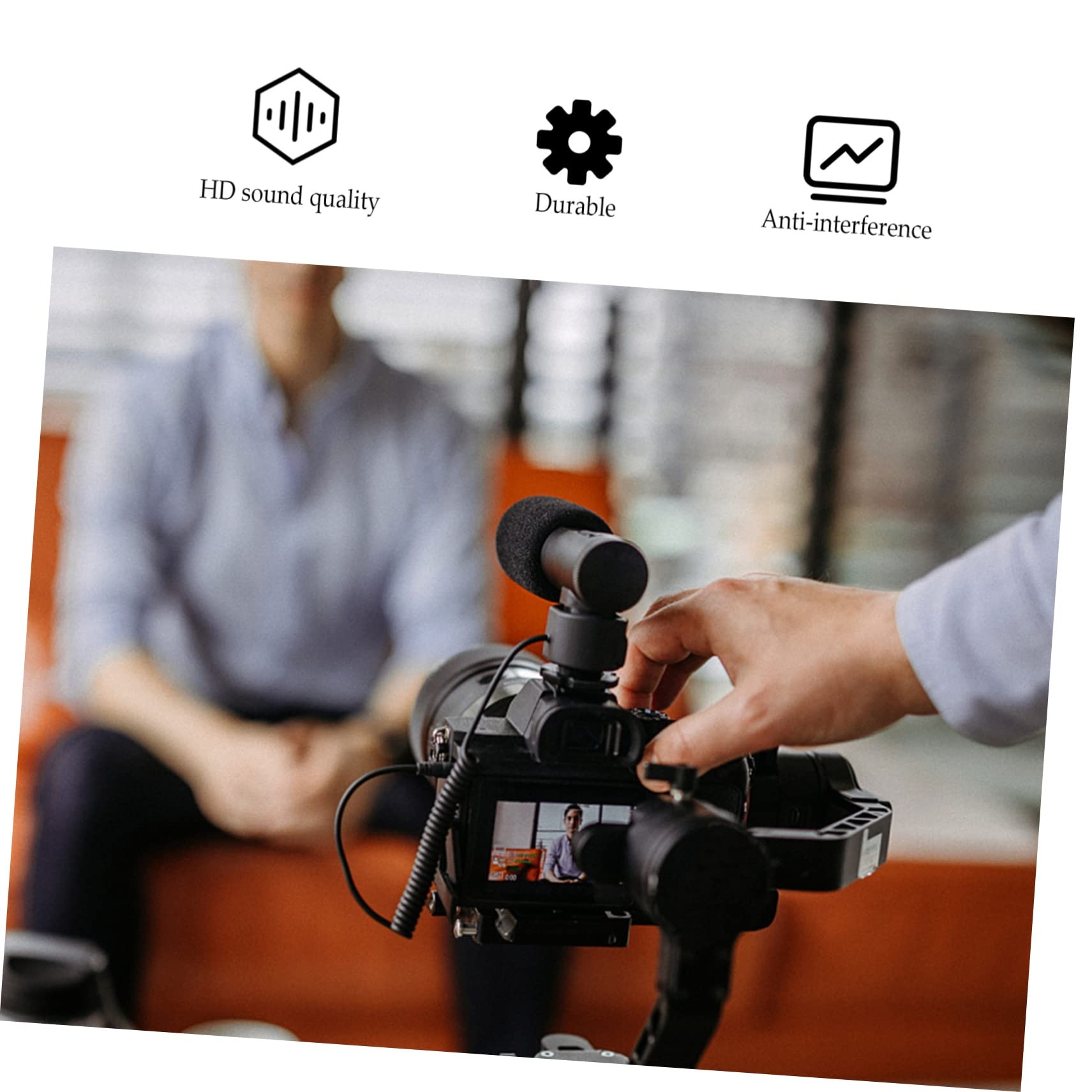 Artibetter 3piezas Micrófono para Cámara Tubo De Voz Accesorio De Grabación Digital y para Fotografía y Entrevistas