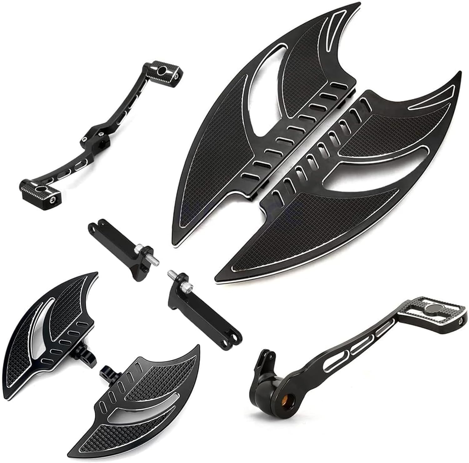 HAPPY-MOTOR for Harley Floorboards Street Glide for Harley Davidson Floorboards Passenger Glide Board Touring Footboards Road Glide Shift Brake Levers Flhx 2014-2023