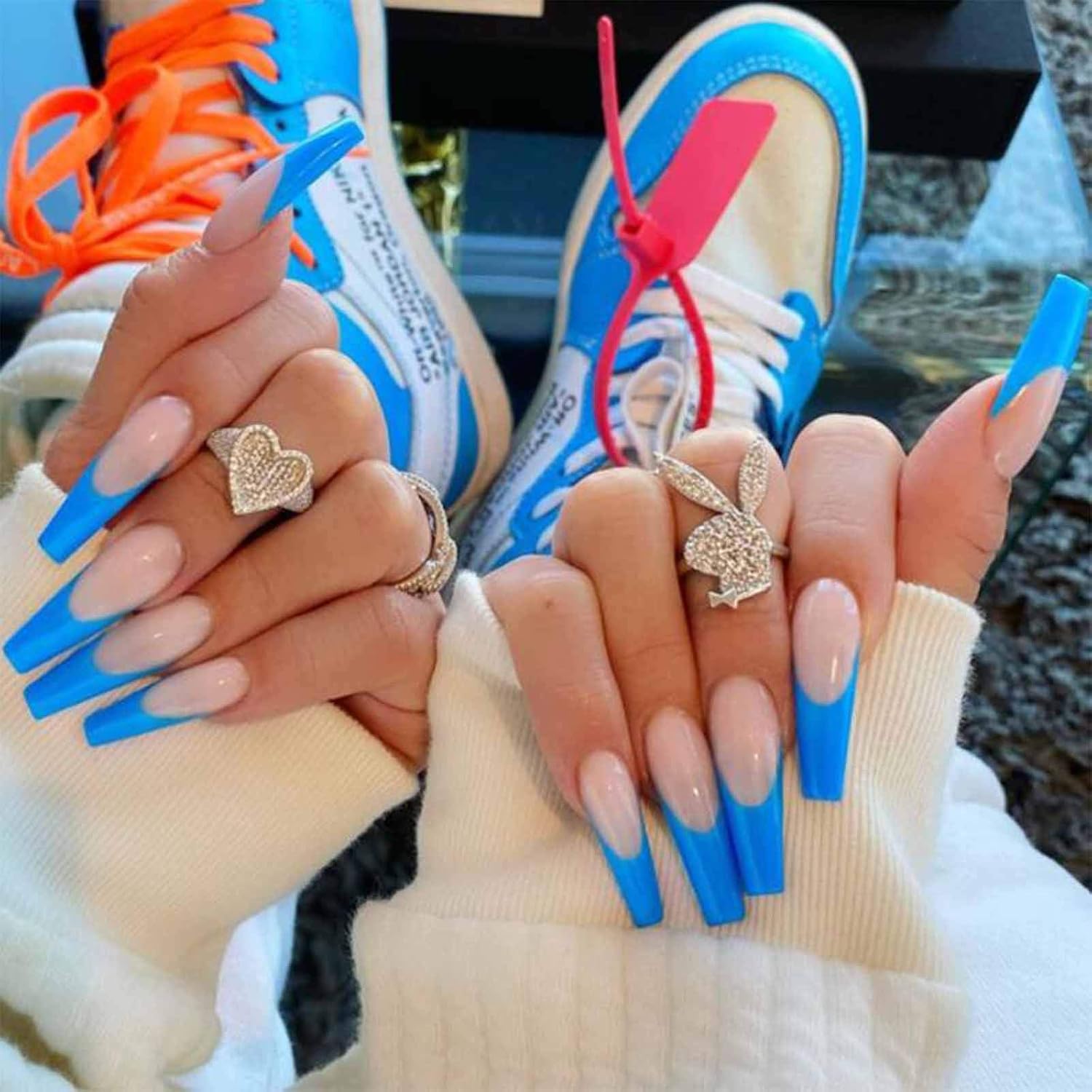 Buy Yheakne Long V Shape Press On Nails Ombre Ballerina Fake Nails Fashion Nude Blue French Tips Press Nails Art Clip On Nails Full Cover Acrylic Nails Artificial False Nails Tips For Buy Yheakne Long V Shape Press On Nails Ombre Ballerina Fake Nails Fashion Nude Blue French Tips Press Nails Art Clip On Nails Full Cover Acrylic Nails Artificial False Nails Tips For