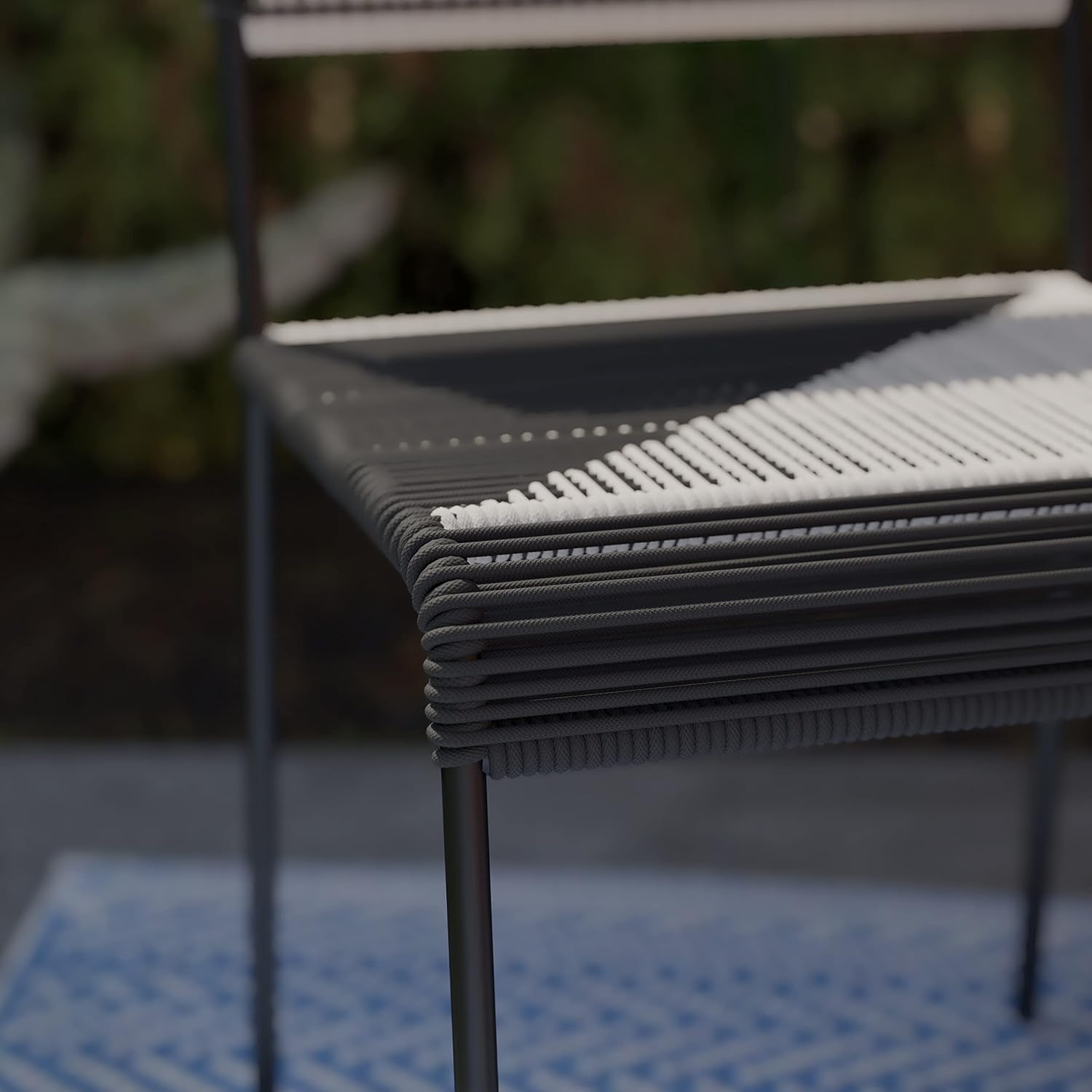 SEI Outdoor Patio Furniture - Watkindale Woven Outdoor Chairs - 2 Piece Set - Bohemian Design Black Rattan - Fully Assembled - Ideal for Patio, Backyard (OD1172408)