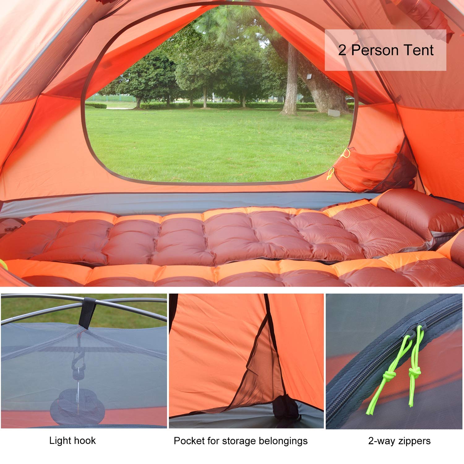 Desert FOX バックパックキャンプテント 軽量 14人用 2層 防水 ポータブル 旅行テント Amazon.co.jp: DESERT & FOX キャンプテント 1/2/3人用 アウトドア