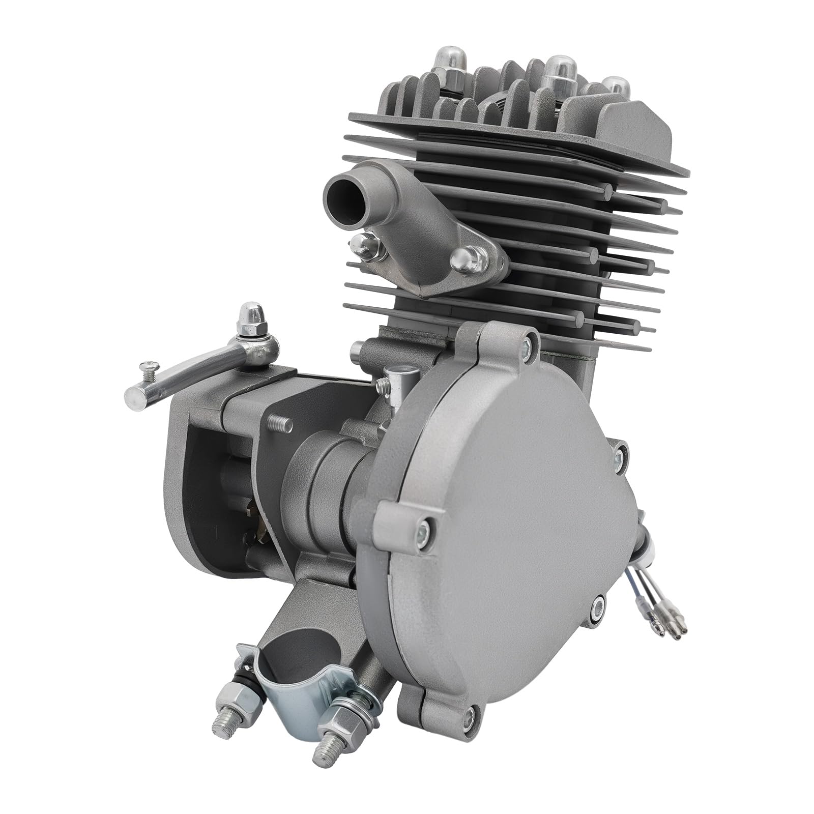 Kit de motor de gasolina de 80 cc, motor de bicicleta de 2 tiempos, hasta 40 km/h, motor de dos tiempos con depósito de 2 L y cadena de 44 Z, mini motor de gasolina, 180 kg de capacidad de