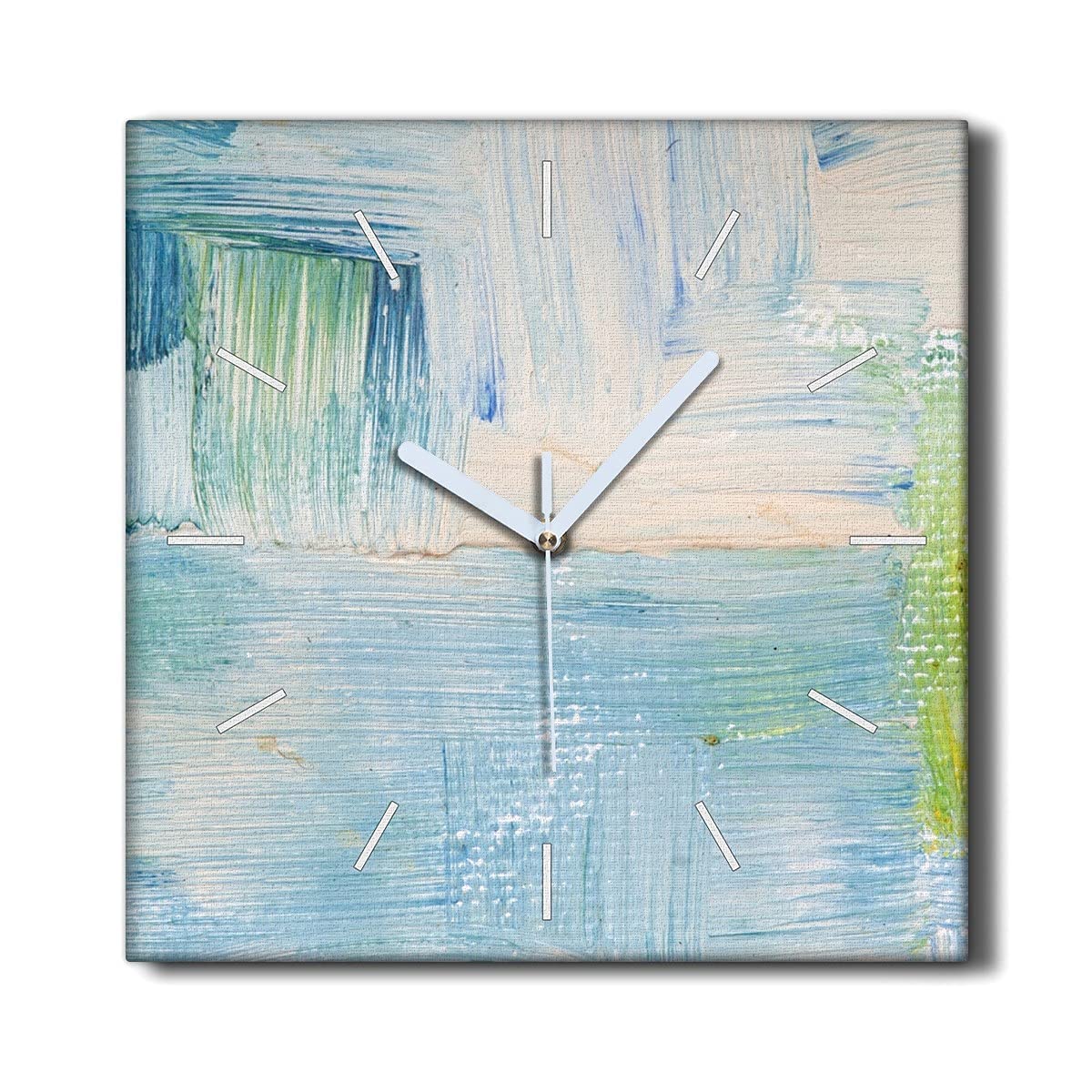 Horloge sur Toile Coloray Fin du Tic-tac Agaçant pour Décoration Murale Salon Peinture 30x30