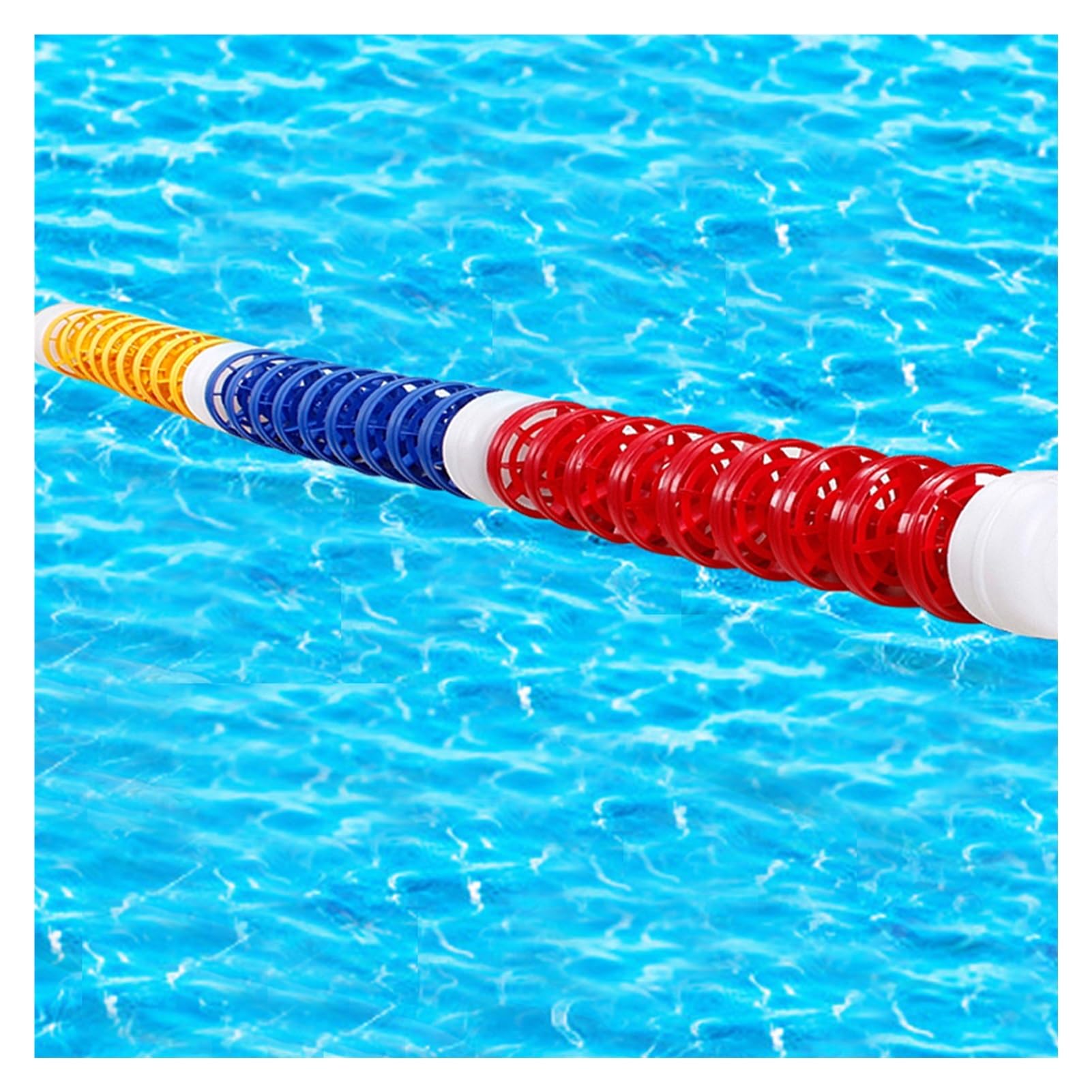 GJMSSMY Pool Safety Divider Lane Line,3.3ft-60ft Floating Pool Safety Dividers - Durable Lane Line Buoys & Spiral Lane Markers for Pool Separation - Essential Pool Accessories (Steel, 9m/30ft)
