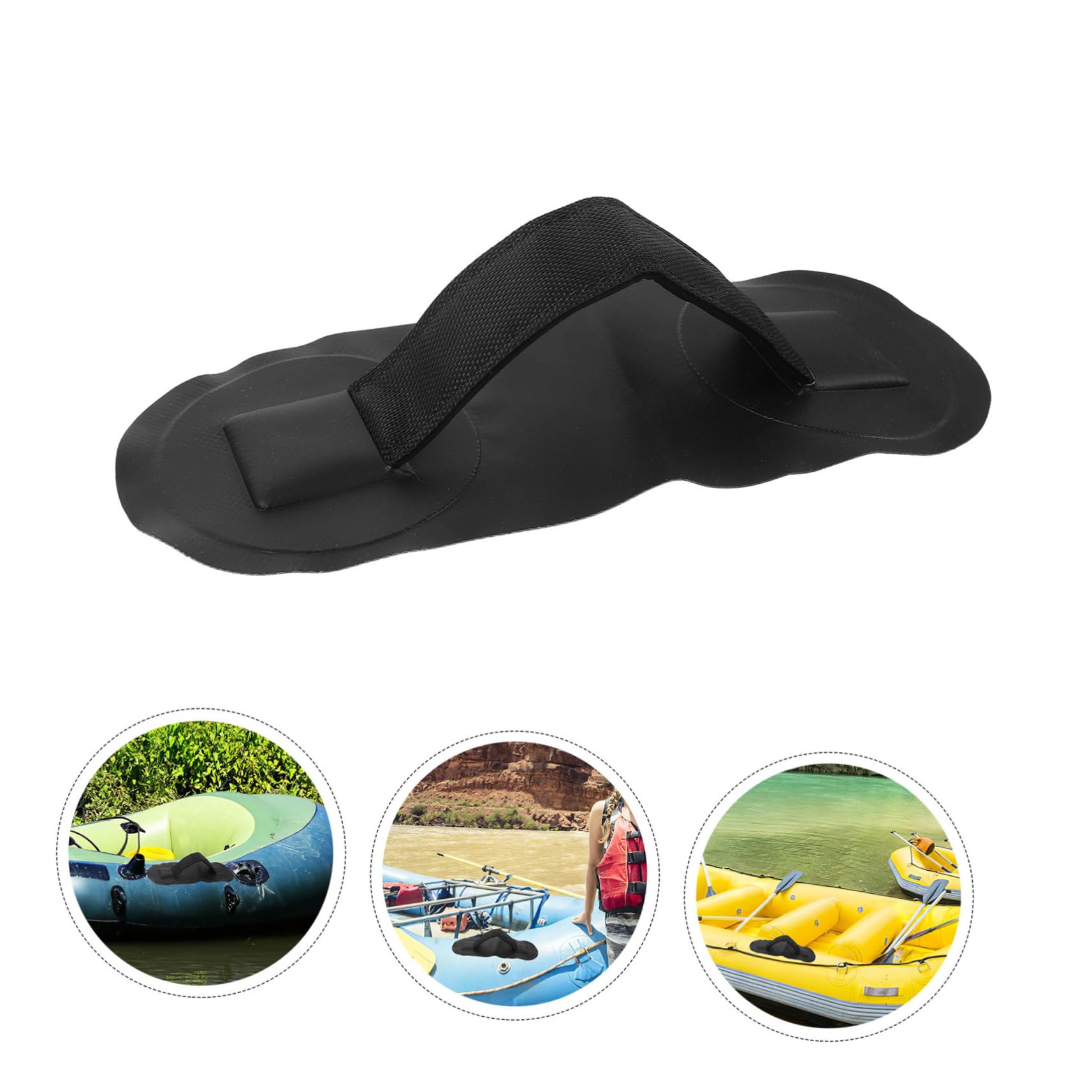 TOYANDONA Mango de Bote Paseo en Barco Llave Canoa Mango de Kayak imprescindibles para el Kayak Mango de Transporte Accesorios de Kayak Asas de Transporte asa Marina Nylon Negro