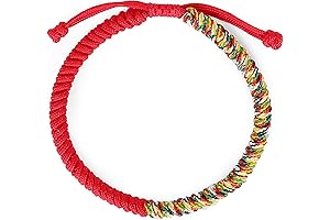 Tibetan Vajra Knot Red String Shield Bracelet