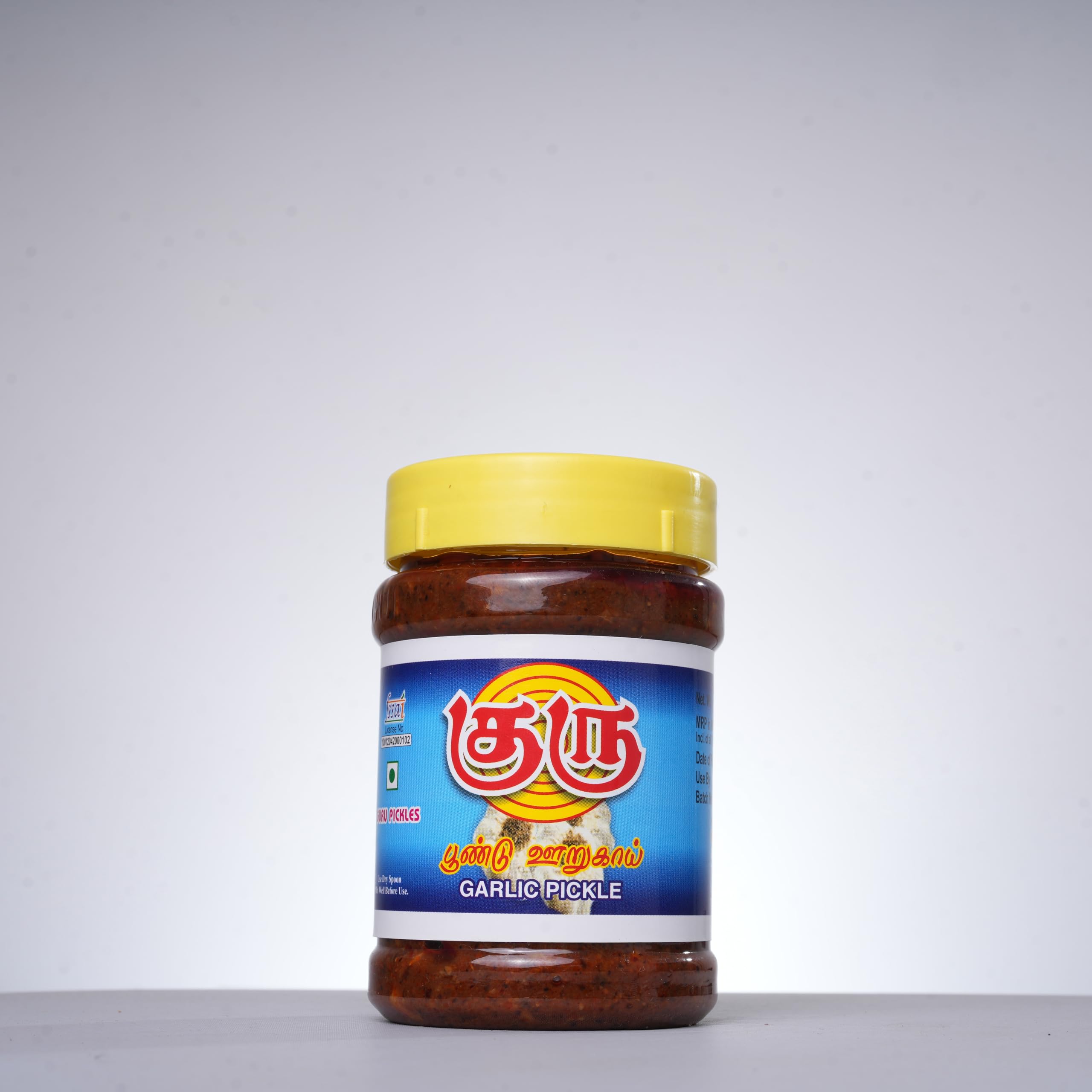GURU Garlic Pickle |Traditional South Indian Taste | Homemade Lahsun Achar | 300g