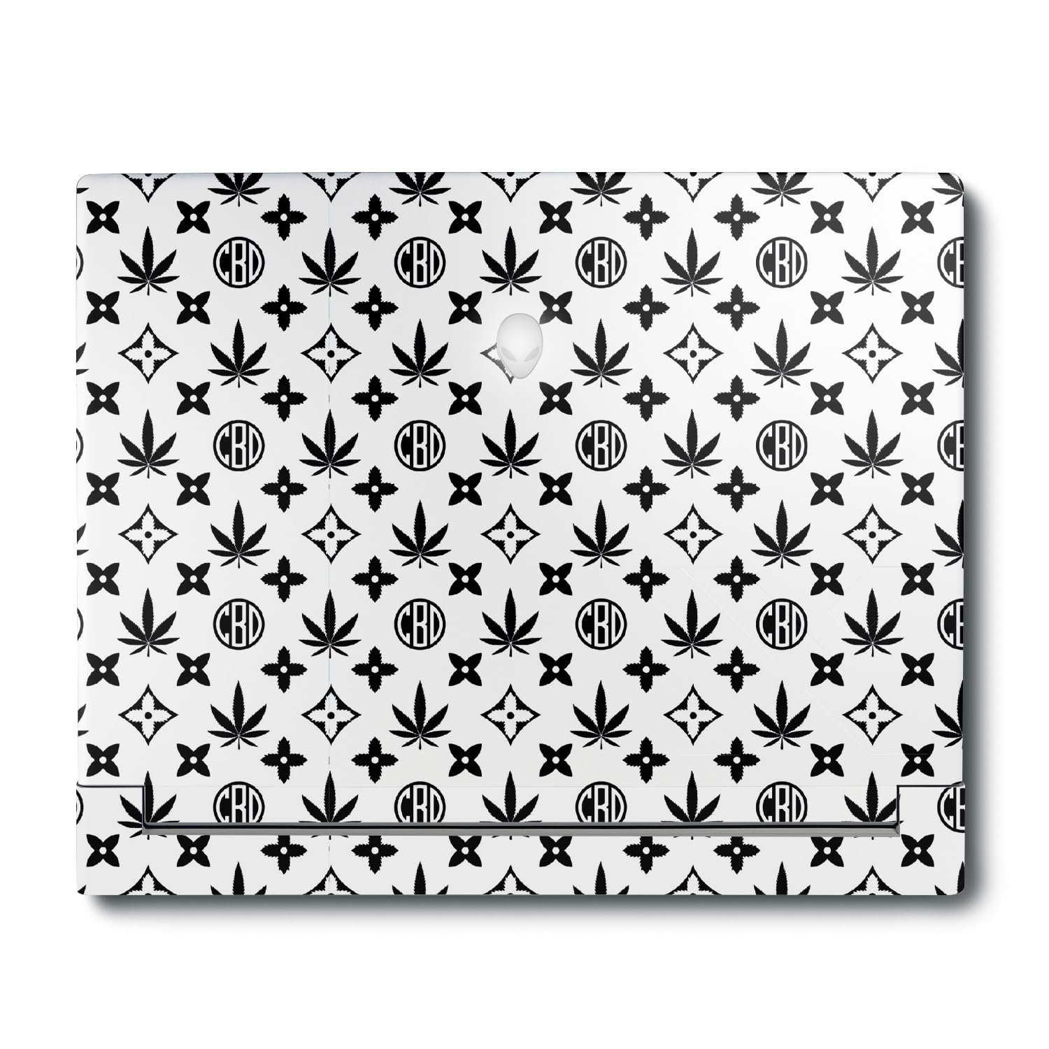 MightySkins Skin Compatible with Alienware X16 R1 (2023) Full Wrap Kit - CBD Black | Protective, Durable, and Unique Vinyl Decal wrap Cover | Easy to Apply &amp; Change Styles | Made in The USA