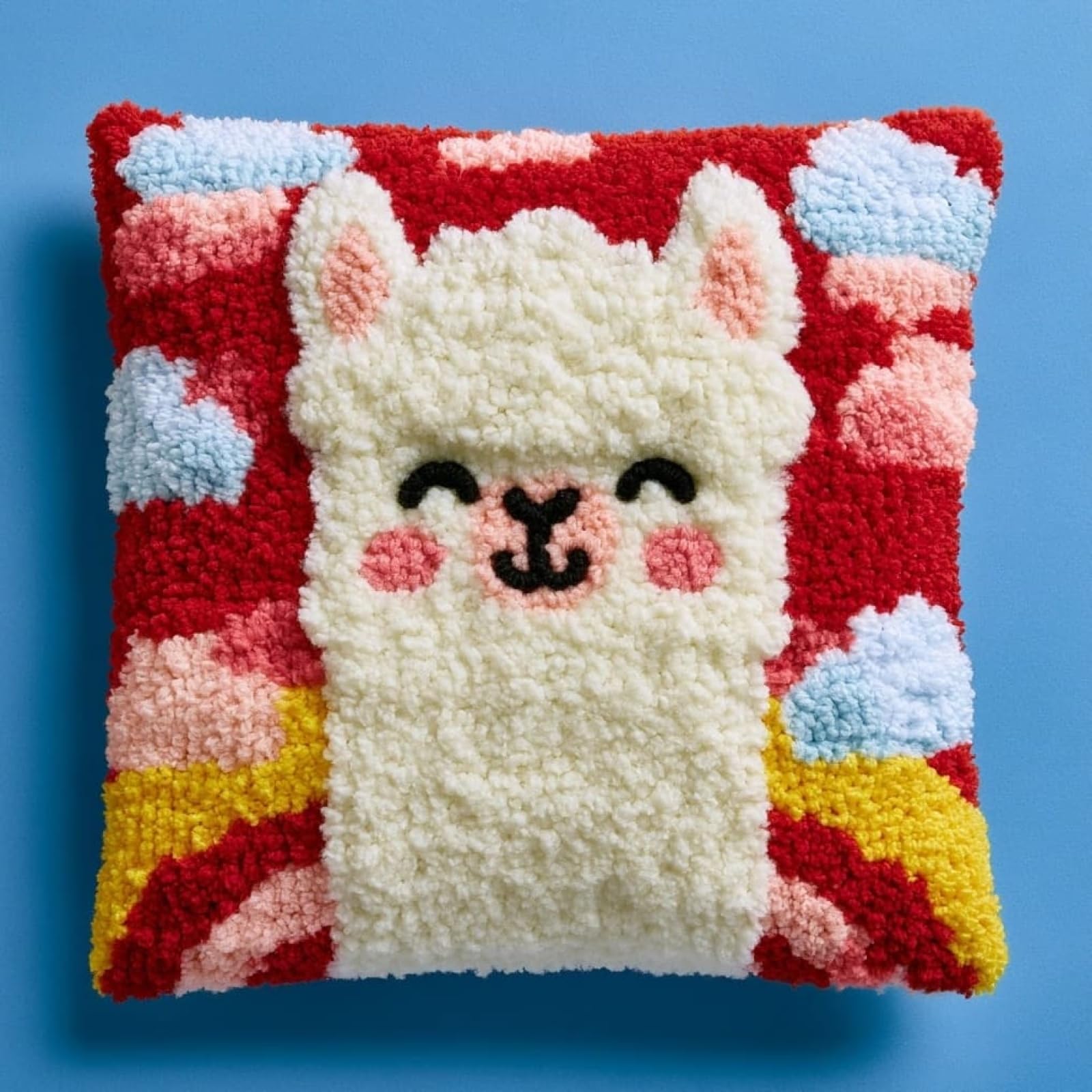 Axiangzik Alpaca Latch Hook Cushion Kit 17X17in,