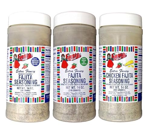 Miniatura 1 de Bolner's Fiesta Extra Fancy Fajita Condimento Grande 3 Sabores Variedad Bundle: (1) Fajita, (1) Mesquite Fajita y (1) Fajita de Pollo, 14 Oz. Ea.
