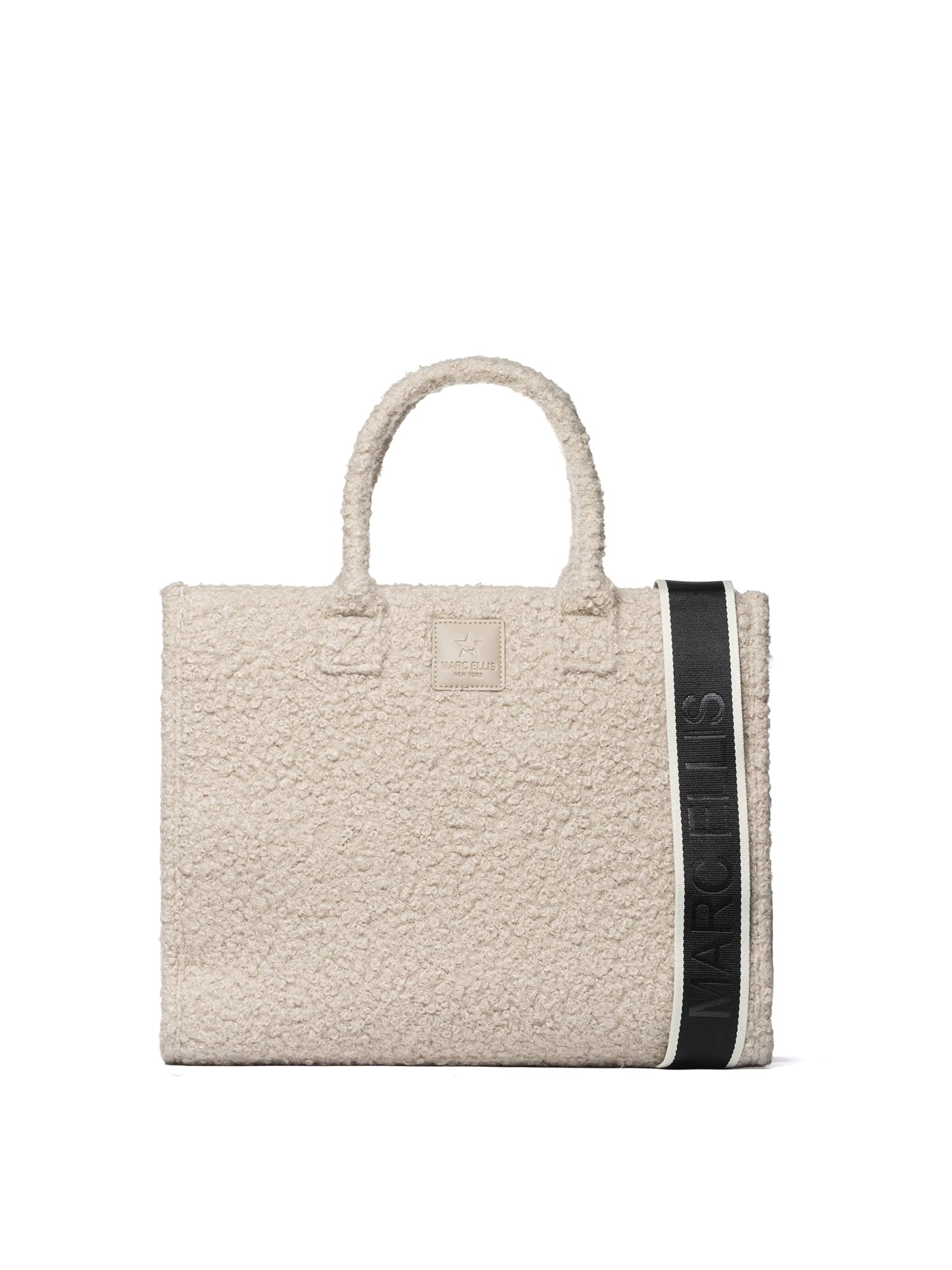 MARC ELLIS Borsa a Spalla Donna Celestia Lux Beige Scuro Texture 32x40x18 cm