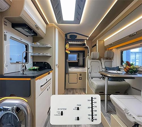 Miniatura 8 de Termostato para autocaravana, termostato analógico de repuesto para RV Camper 3106995.032 12V CC (solo fríohorno)