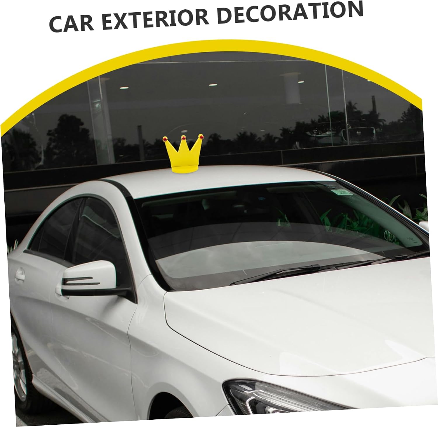 Generic Cute Car Roof Ornament Easy Installation Kawaii Car Accessories for Women Fit for All Vehicles Durable Material for Weather Resistance