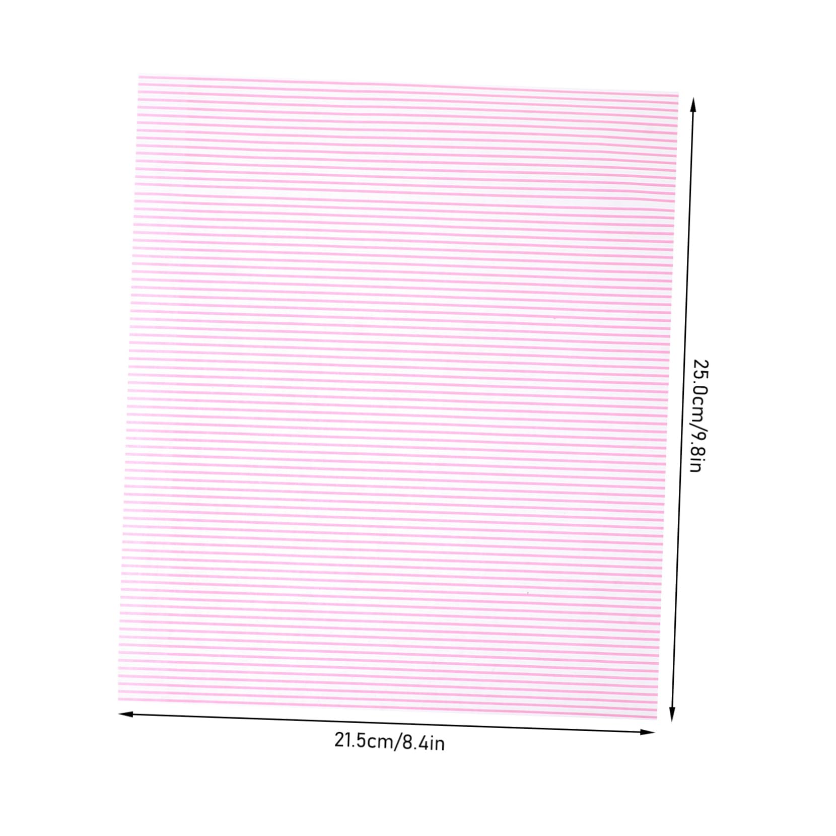 UTHCLO Unique Design 100pcs Parchment Packing Striped Wax Sheets Food Wrapping Papers Biscuit Wrapping Papers