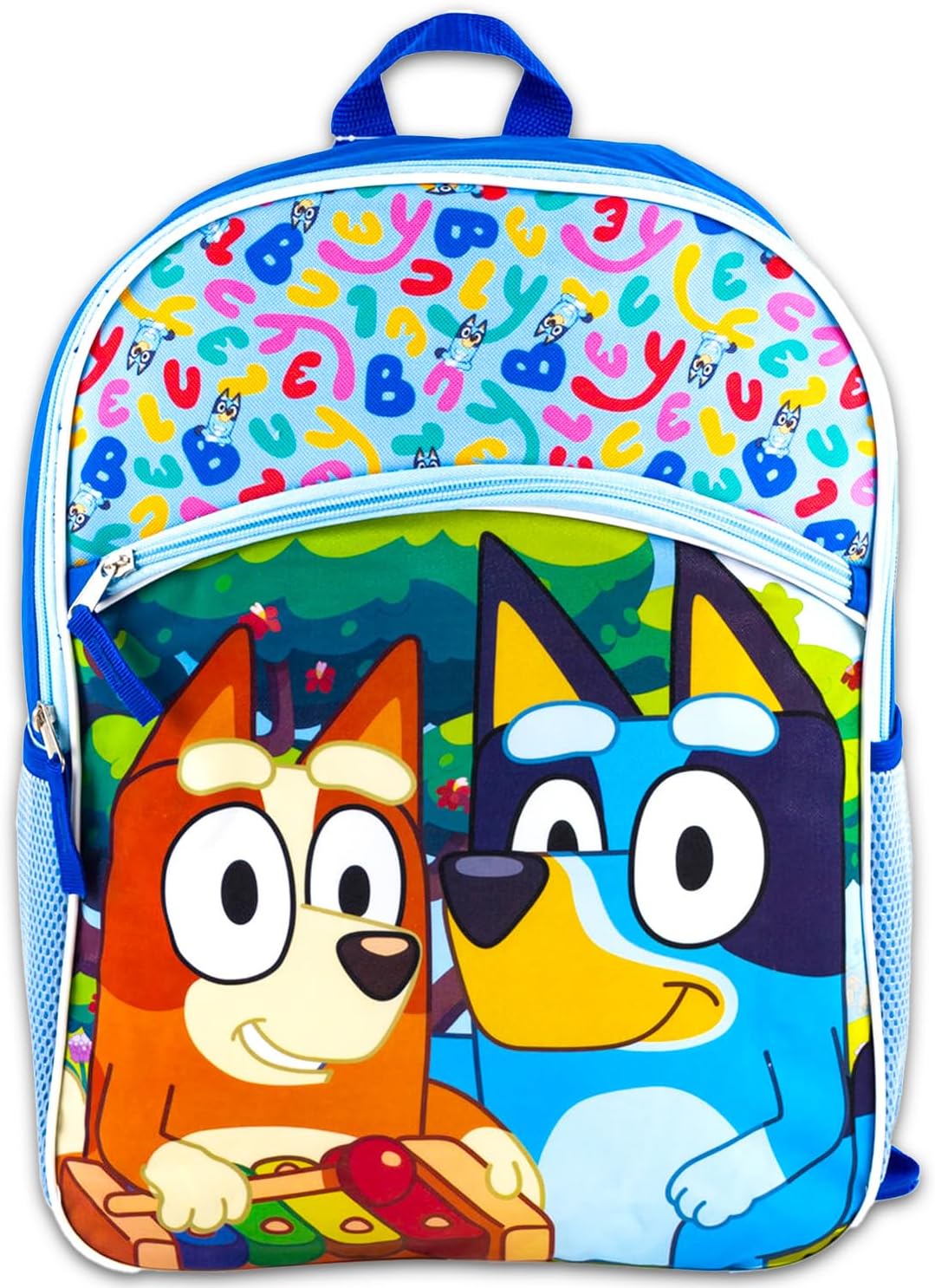Bluey Backpack for Kids - Bundle with 16" Backpack Plus Water Bottle, Stickers, More | Bluey and Bingo School Bag for Girls - Image 4