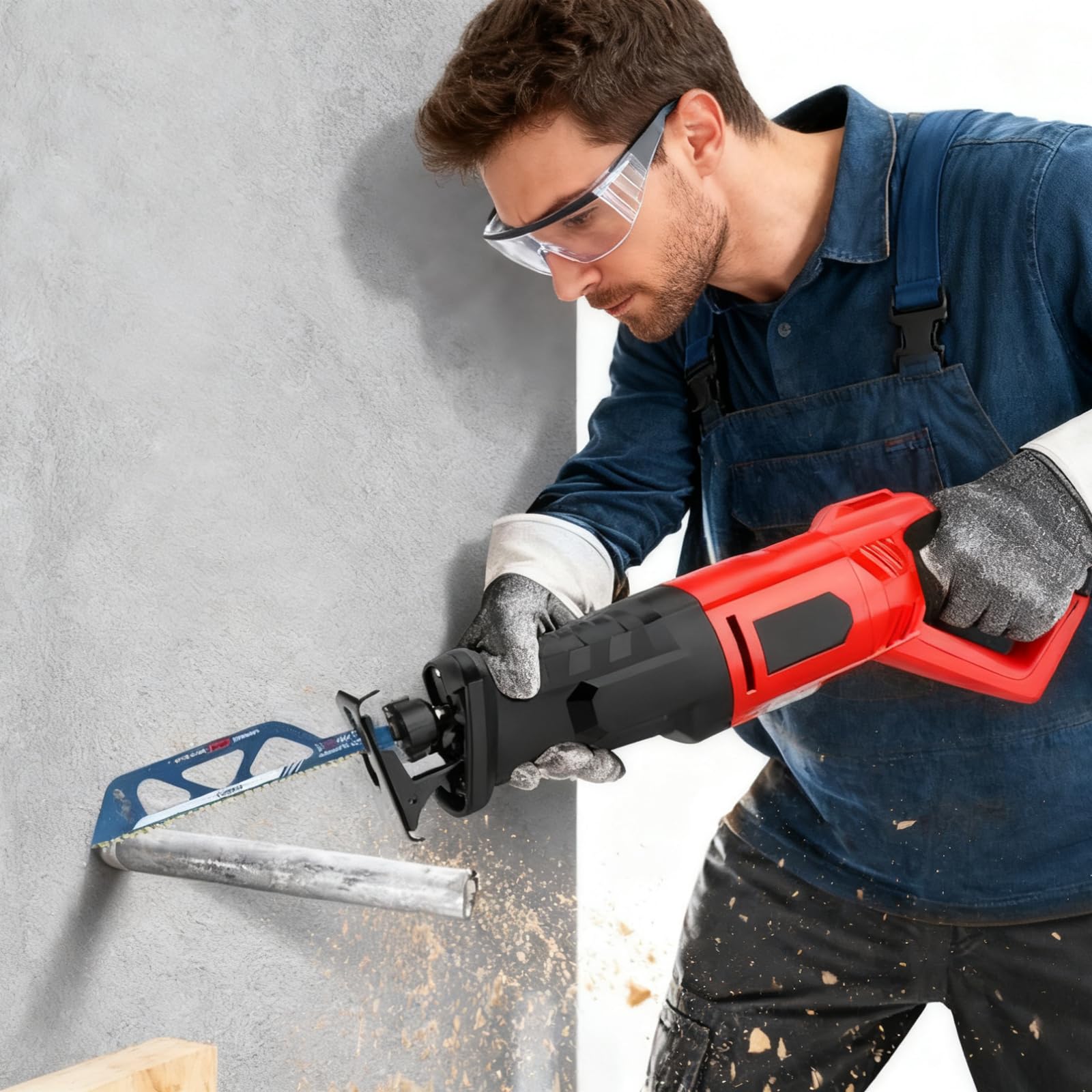 2 Pièces 305mm Lame Scie Sabre Brique Universelle en Carbure | Professionnel Lames de Scie Alternative en Carbure pour Coupe de Brique, Béton Cellulaire, Bois, Métal, Parpaing