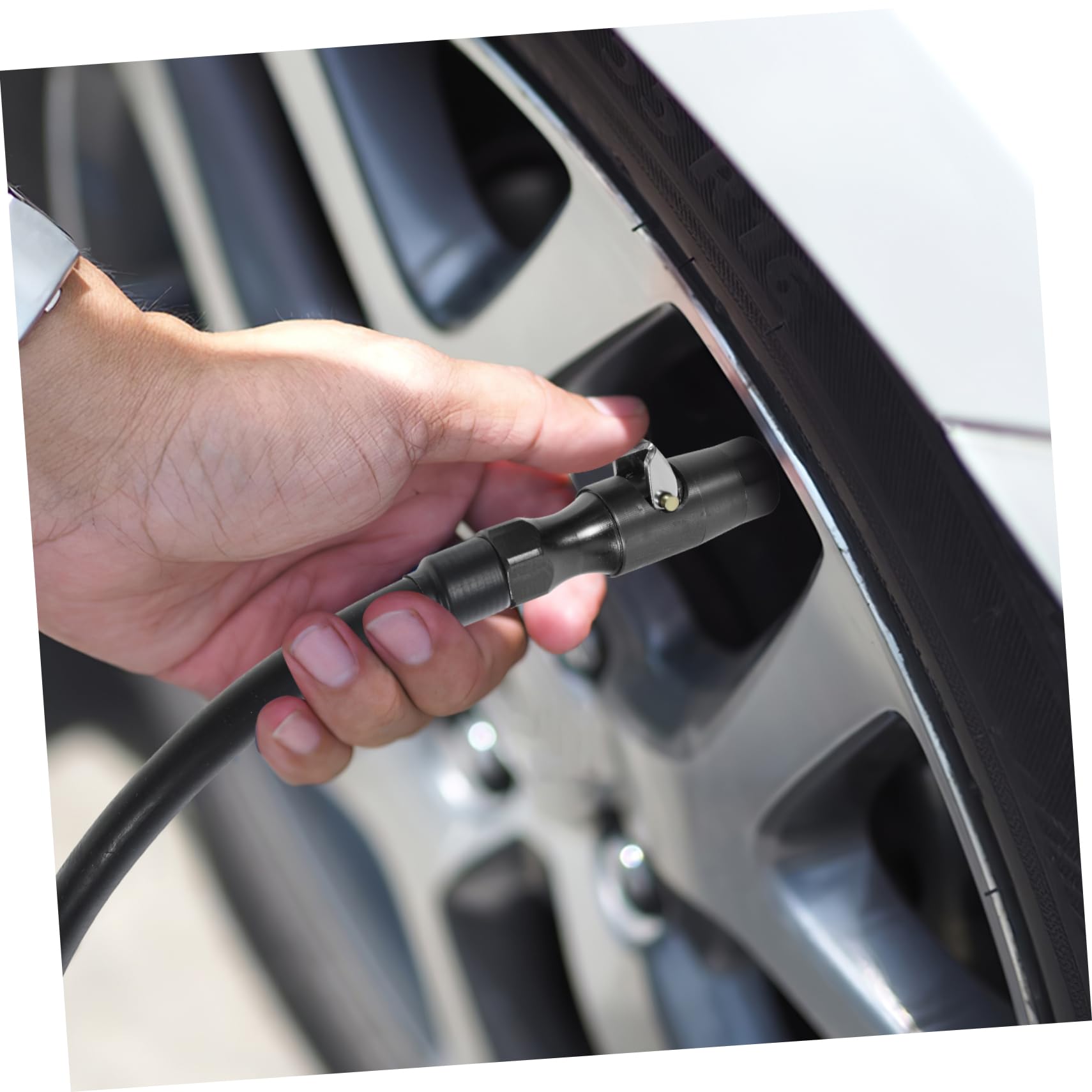 ULTECHNOVO 4stücke Locking Tire Inflator Chuck Für Tragbarer Und Benutzerfreundlicher Reifenfüller Kompatibel Mit Verschiedenen Fahrzeugtypen Langlebig Und Effizient Für Notfälle