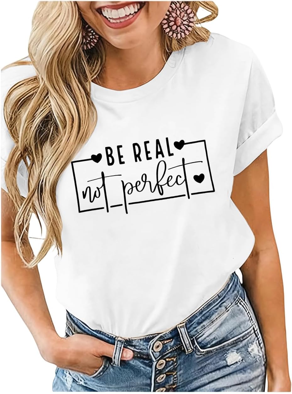 QLIPIN Women's T Shirt Boho Graphic Loose Tees Short Sleeve Casual Inspirational Tops - Image 4