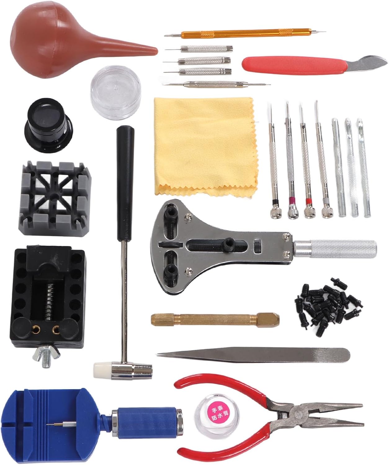 Watch Repair Kit Battery Replacement Tool Kit Watch Link Removal Tool Kit Case Opener.