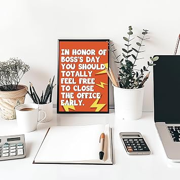 Boss's Day Card Gifts for Boss Leader Manager, Funny Boss Lady Gifts for Women, Cute Boss Day Card Gifts for Men, Best Bosses Birthday Card Gifts for Boss