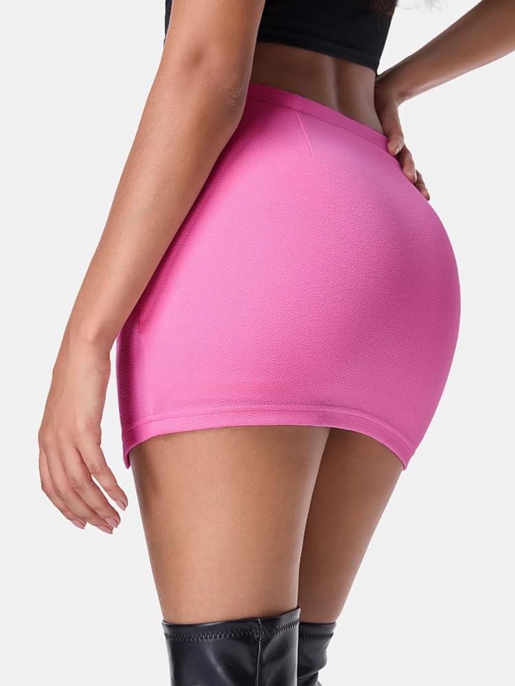 rurumu:♡core printedlong tight skirt Amazon.com: EXLURA Womens Plaid Bodycon Mini Skirts Sexy Stretch