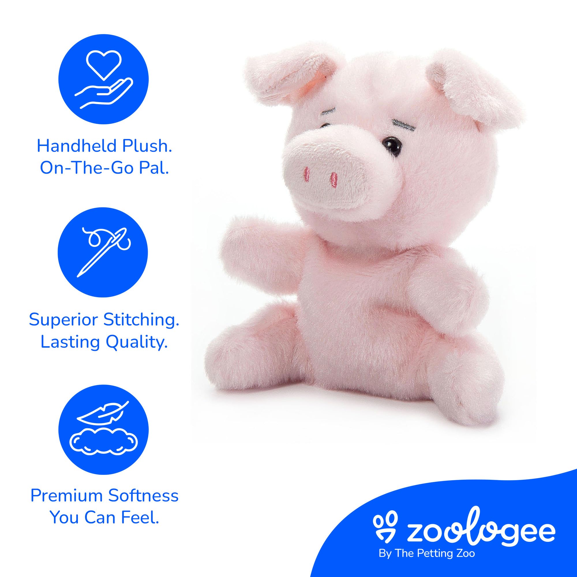 ぬいぐるみ Pig Amazon.com: The Petting Zoo Pig Stuffed Animal Plushie, Nuggetz