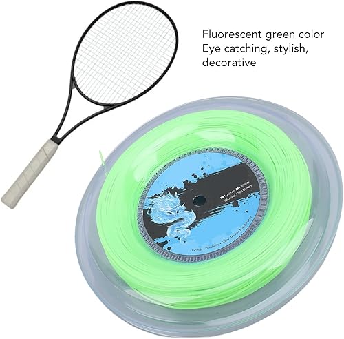 Miniatura 5 de Cuerda de tenis de poliéster, suavidad y potencia, jugadores ofensivos que buscan durabilidad, cuerda de raqueta de tenis de carrete de 656.2 ft