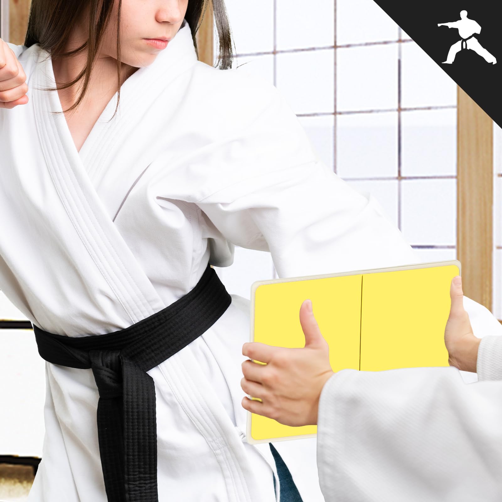 Harilla Brechbrett für Kampfsport, Bruchtestbretter Taekwondo Karate MMA, Karate Breaking Boards, Taekwondo Kicking Breaking Punching Boards, Rebreakable Trainingsgerät für Anfänger, GELB, 1CM