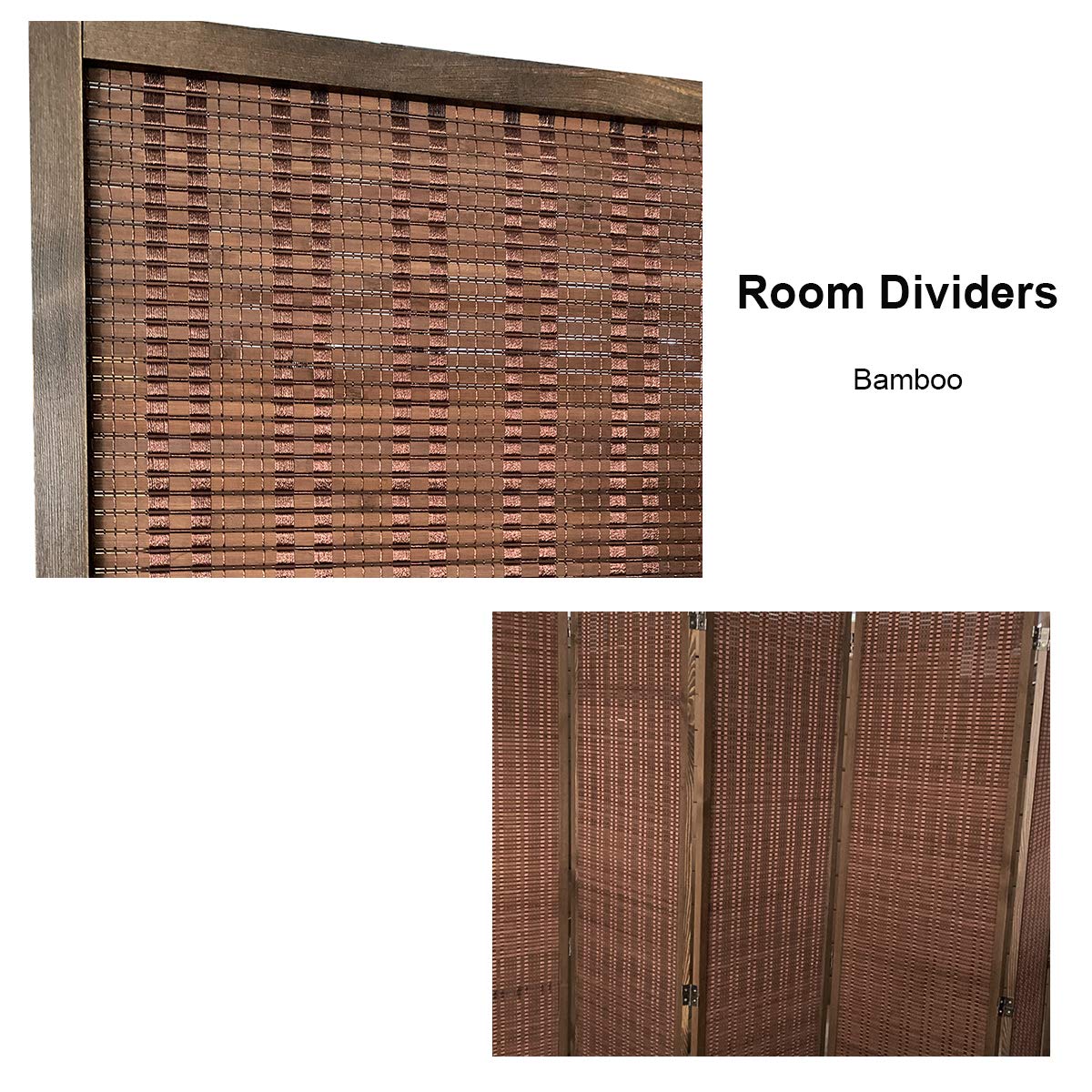 Buy TinyTimes 6 FT Tall Bamboo Room Divider, 6 Panel Room Dividers