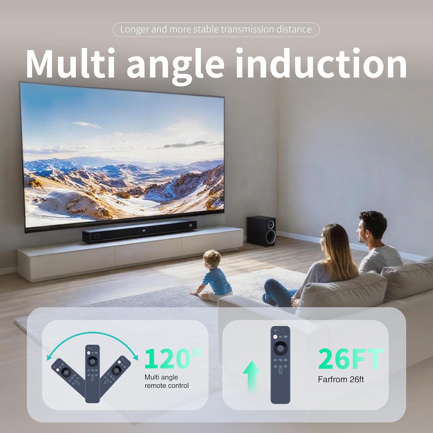 Replacement Voice Remote Control Compatible for JBL Link Bar RC DV2 3016 Sound bar with Assistant