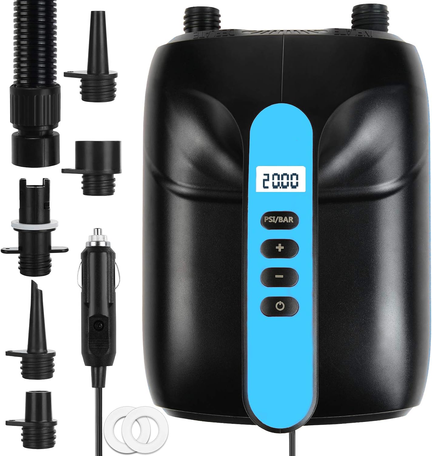 20PSI High Pressure SUP Air Pump, Dual Stage Inflation & Deflation Function Paddle Board Pump, for Inflatable Stand Up Paddle Boards, Boats, Tent Kayaks