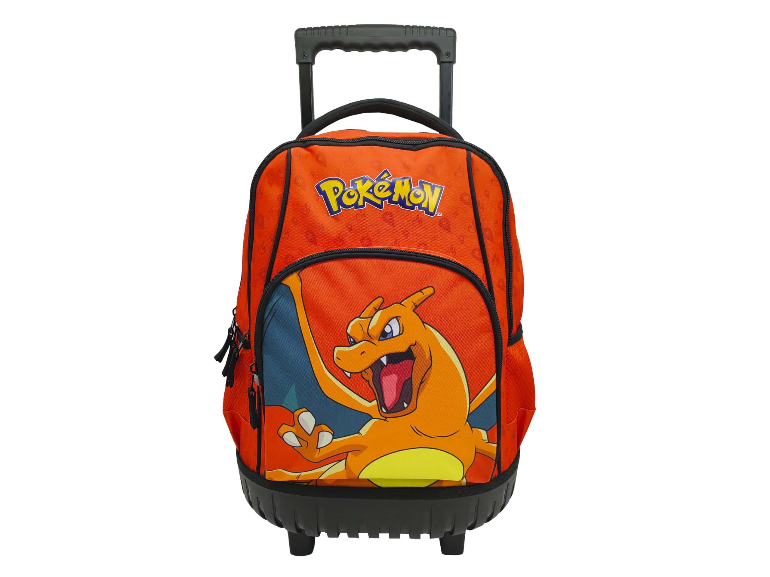 CYP BRAND Set Trolley Compact, Scolaire, Voyage, 3 pièces, boîte à Lunch, Couleur Orange, Produit Officiel