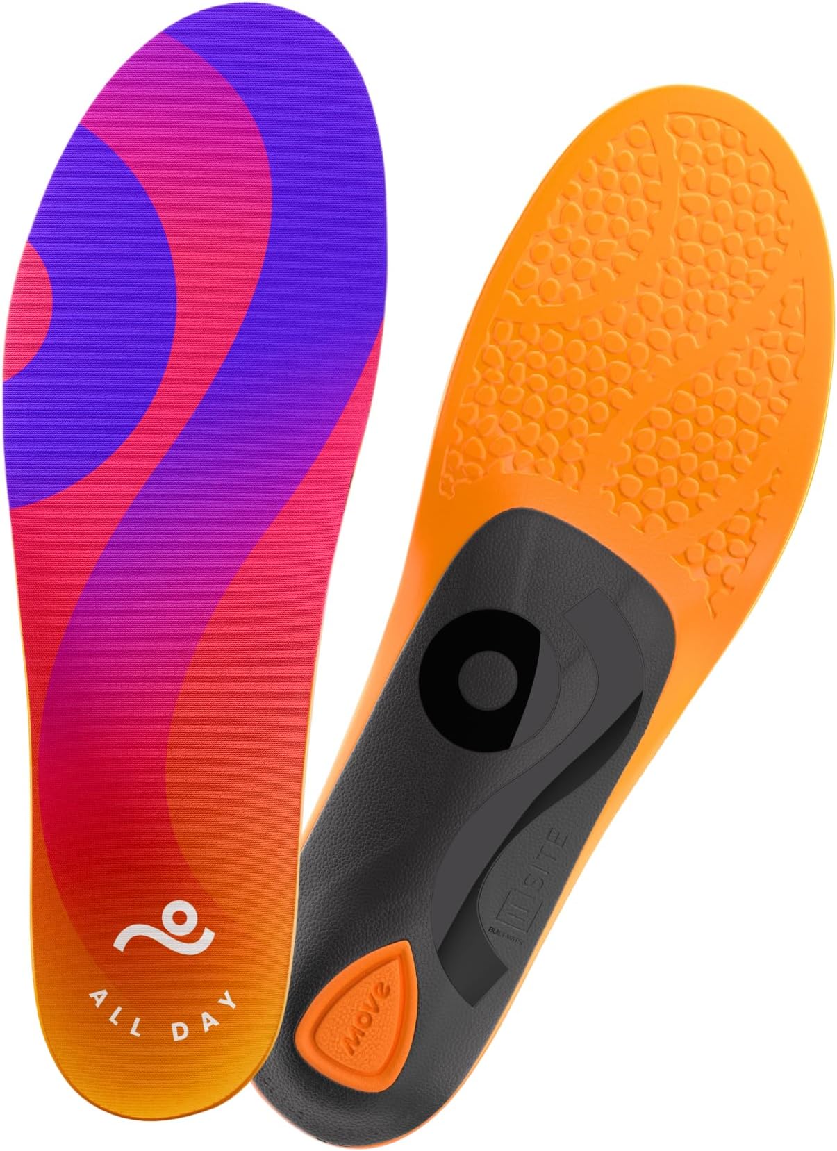 - MOVE All Day Comfort Insole - Extra Plush Foam Insole for Stress Reduction on Feet, Knees, Back, Shock Absorbing, Walking, Foot Cushion, Comfort, Arch Support, and Work Boots (M9-9.5/W10.5-11)
