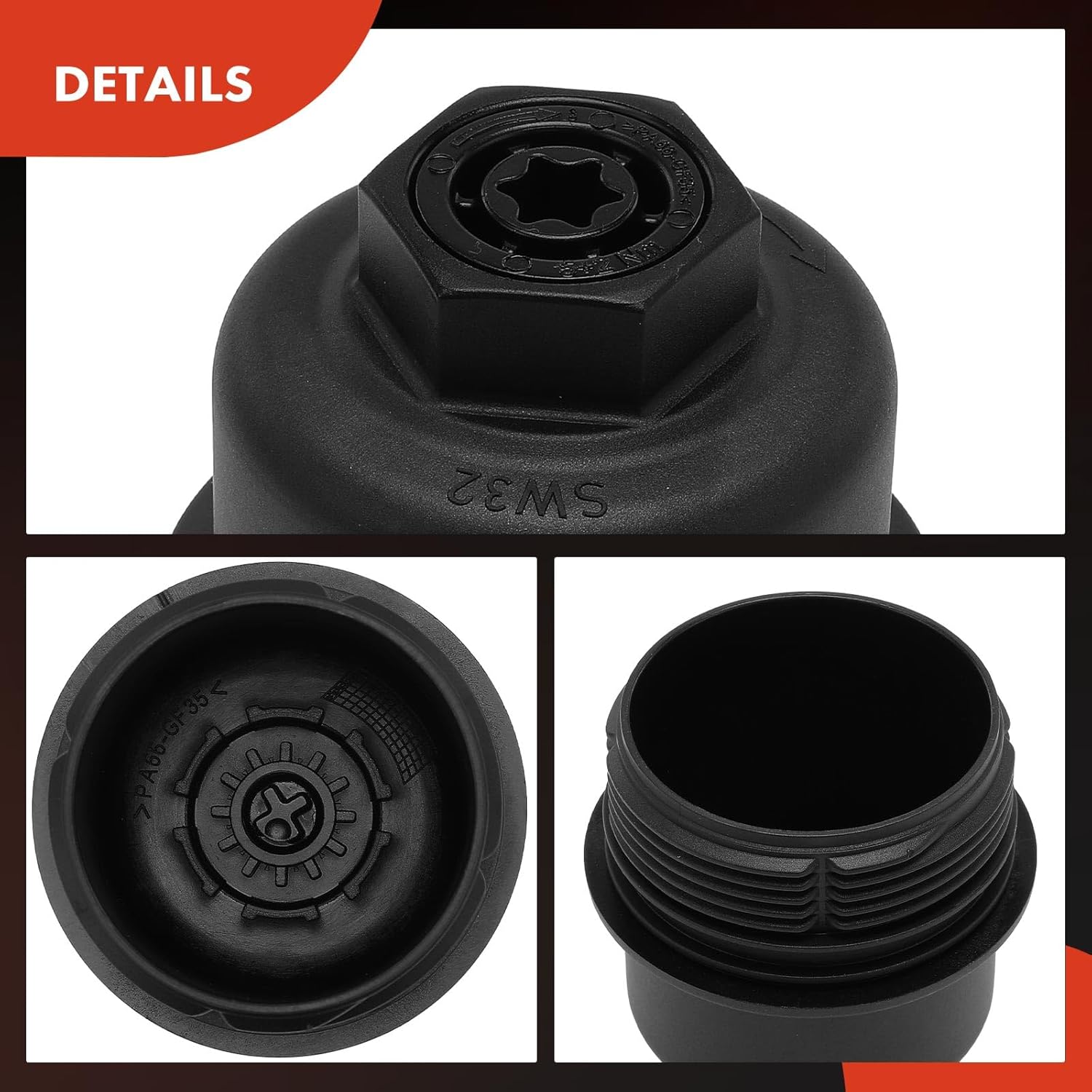 A-Premium Oil Filter Housing Cap Assembly Compatible with Mini Cooper/Cooper Clubman/Cooper Countryman 2020-2022 & BMW X1 2020-2022, 228i Gran Coupe, X2, M235i xDrive Gran Coupe, Replace# 11428593190